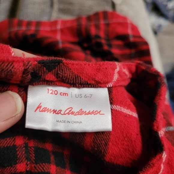 Hanna Andersson Red and Black Flannel Dress - Picture 2 of 5